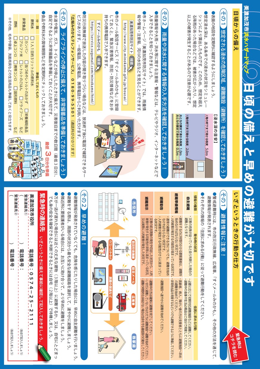 美濃加茂市洪水ハザードマップ1 太田地区 美濃加茂市洪水ハザードマップ1 太田地区